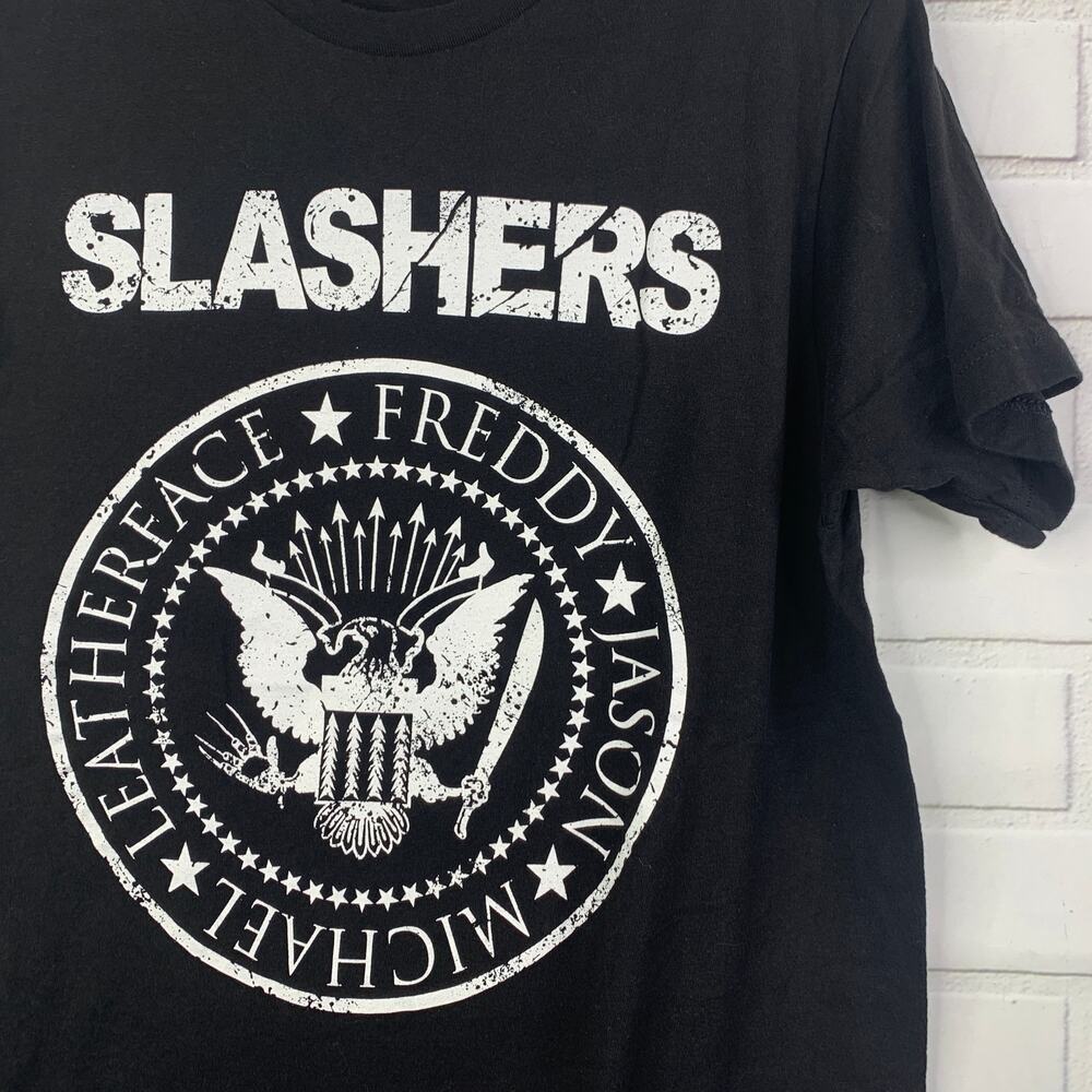 Tee Villain tshirt Slashers horror villain Halloween ringspun medium unisex